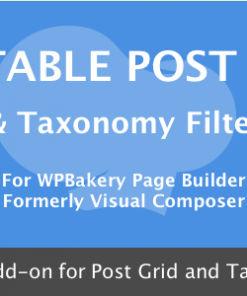 WPBakery Page Builder - Sortable Grid & Taxonomy filter