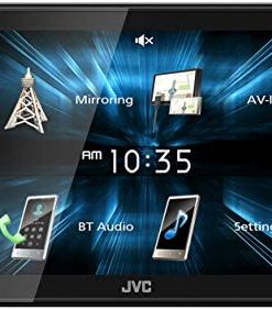 JVC KW-M150BT Bluetooth Car Stereo Receiver with USB Port – 6.75" Touchscreen Display - AM/FM Radio - MP3 Player Double DIN – 13-Band EQ (Black)