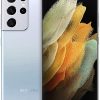 SAMSUNG Galaxy S21 Ultra 5G | Factory Unlocked Android Cell Phone | US Version 5G Smartphone | Pro-Grade Camera, 8K Video, 108MP High Res | 128GB, Phantom Silver (SM-G998UZSAXAA) - (Renewed)