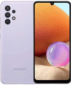 Samsung Galaxy A32 (128GB, 4GB) 6.4" Super AMOLED 90Hz Display, 64MP Quad Camera, All Day Battery, Dual SIM GSM Unlocked (US + Global) 4G Volte A325M/DS (Fast Car Charger Bundle, Awesome Violet)