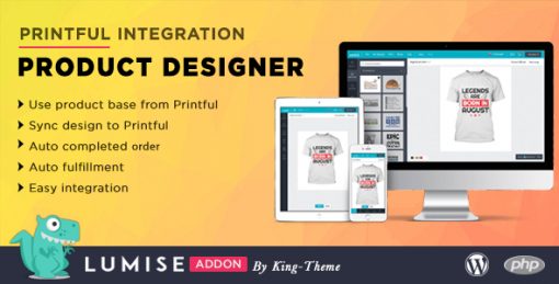 Printful Integration - Addon for Lumise Product Designer