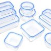 Amazon Basics Glass Locking Lids Food Storage Containers, 20-Piece Set