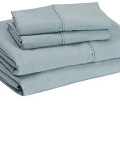 Amazon Basics Lightweight Super Soft Easy Care Microfiber Bed Sheet Set with 14