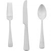 Amazon Basics 20-Piece Stainless Steel Flatware Set with Square Edge, Service for 4