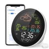 Weather Stations Wireless Indoor Outdoor Hygrometer Thermometer for Home with External WiFi Temperature Sensor Humidity Gauge Room Thermometer with Alert Temperature and Humidity Monitor