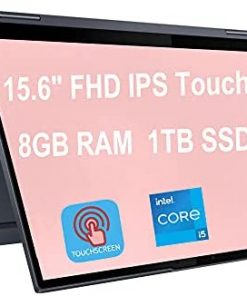 Lenovo 2021 Flagship Yoga 7i 2-in-1 15 Laptop 15.6" FHD IPS Touchscreen 11th Gen Intel Quad-Core i5-1135G7 (Beats i7-10710U) 8GB RAM 1TB SSD Backlit Fingerprint Thunderbolt Win10 Grey + Pen