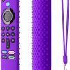 Remote Cover Replacement for Alexa Voice Remote/TV Stick (3rd Gen), Anti-Slip Washable Silicone Protective Case with Lanyard