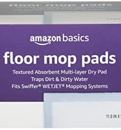 Amazon Basics Dry Floor Mop Pads (Previously Solimo), 36 Count (Pack of 1)
