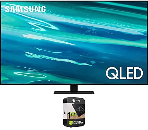 Samsung QN65Q80AAFXZA 65 Inch QLED 4K UHD Smart TV 2021 Bundle with Premium 1 Year Extended Protection Plan