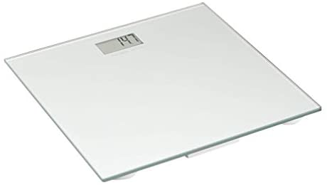 Amazon Basics Body Weight Scale - Auto On/Off Function with Backlight, Silver