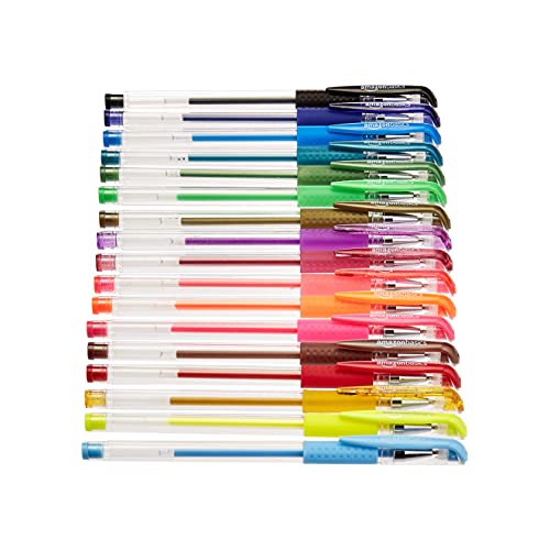 Amazon Basics Multi-Color Gel Pen Set - 44 Count