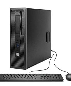 HP EliteDesk 800 G1 Small Form Desktop Computer PC (Intel Quad Core i5-4570, 16GB Ram, 240GB SSD, WiFi) Win 10 Pro (Renewed) Dual Monitor Support HDMI + VGA