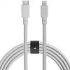 NATIVE UNION Belt Cable USB-C to Lightning - 10ft Ultra-Strong Reinforced Cable [MFi Certified] for iPhone/iPad (Cloud White)