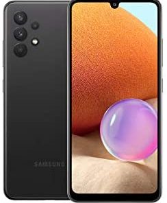 Samsung Galaxy A32 4G Dual A325F-DS 128GB 6GB RAM Factory Unlocked (GSM Only | No CDMA - not Compatible with Verizon/Sprint) International Version - Awesome Black