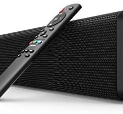Sound Bar, BESTISAN 100 Watt Sound Bars for TV with Built in Subwoofer and Sub-Out Port Home Theater System (32 inch, Bluetooth 5.0, 3 Audio Modes, Bass Adjustable, Touch Control, 2022 Upgraded)