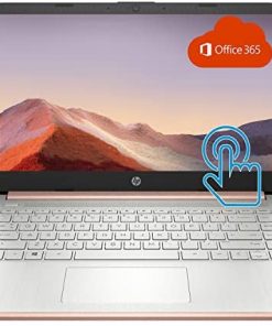 2022 Newest HP Premium 14-inch HD Touchscreen Laptop, Intel Dual-Core Processor Up to 2.8GHz, 8GB RAM, 64GB eMMC Storage, Webcam, Bluetooth, HDMI, Wi-Fi, Rose Gold, Win 10 with 1 Year Microsoft 365