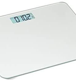 Amazon Basics Body Weight Scale - Auto On/Off Function, Silver