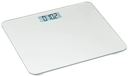 Amazon Basics Body Weight Scale - Auto On/Off Function, Silver