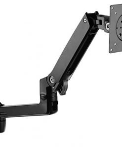 Amazon Basics Wall Mount Monitor Stand - Lift Engine Arm Mount, Aluminum, 2 Pack