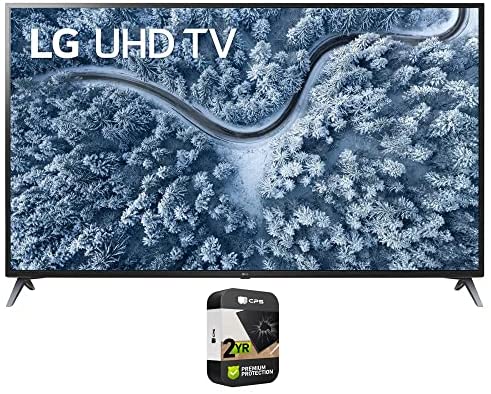 LG 70UP7070PUE 70 Inch LED 4K UHD Smart webOS TV 2021 Model Bundle with Premium 2 Year Extended Protection Plan
