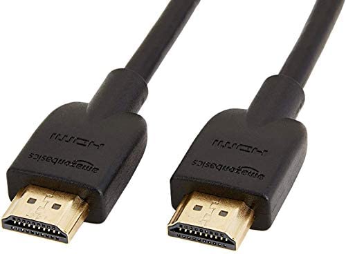 Amazon Basics High-Speed HDMI Cable (18 Gbps, 4K/60Hz) - 6 Feet, Pack of 2, Black