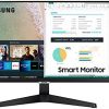 SAMSUNG M5 Series 24-Inch FHD 1080p Smart Monitor & Streaming TV (Tuner-Free), Netflix, HBO, Prime Video, & More, Apple Airplay, Built-in Speakers, Remote Included (LS24AM506NNXZA)