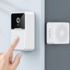 2022 Release Ring Video Doorbell, Smart Wireless Remote Video Doorbell Intelligent Visual Doorbell Home Intercom Hd Night Vision Door Doorbell Easy Installation, Two-Way Audio Intercom (A-White)