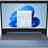 Lenovo IdeaPad 1 Laptop, 14.0" HD Display, Intel Celeron N4020, 4GB RAM, 64GB Storage, Intel UHD Graphics 600, Windows 11 in S Mode, Ice Blue
