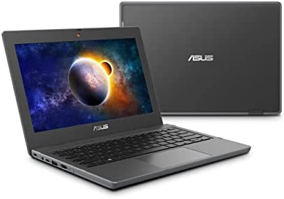 ASUS BR1100 Laptop, 11.6" HD Anti-Glare Display, 180 Degree, Celeron N4500, 4GB, 64GB SSD, MIL-STD 810H Durability, Tamper/Spill-Resistant Keyboard, TPM 2.0, Windows 10 Pro, Dark Grey, BR1100CKA-502Y