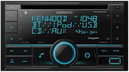 Kenwood DPX504BT Double DIN in-Dash CD Receiver with Bluetooth | Car Stereo CD Receiver with Amazon Alexa Voice Control | High-Contrast 3-line Display with Variable-Color Illumination