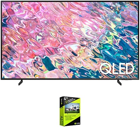 Samsung QN43Q60BAFXZA Q60B 43 inch QLED 4K Quantum Dual LED HDR Smart TV 2022 Bundle with Premium 4 YR CPS Enhanced Protection Pack