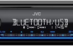 JVC KD-SX27BT Bluetooth Car Stereo Receiver with USB Port – AM/FM Radio, MP3 Player, High Contrast LCD, Detachable Face Plate – Single DIN – 13-Band EQ