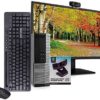 Dell 9020 PC Desktop Computer, i5-4570, 16GB RAM, 512GB SSD, Windows 10 Pro, New 23.6-inch Monitor, New 1080p Webcam, New Wireless Keyboard & Mouse, New 16GB Flash Drive, WiFi (Renewed)