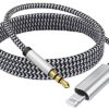Lightning to 3.5mm Audio Cable Compatible with iPhone 14/13/12/11/XR/XS/X/8/7/6 Plus/SE 2, iPad