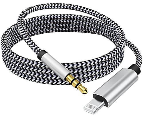 Lightning to 3.5mm Audio Cable Compatible with iPhone 14/13/12/11/XR/XS/X/8/7/6 Plus/SE 2, iPad