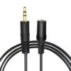 Headphone Extension Cable 6ft, Male to Female 3.5mm Audio Cable Compatible with iPhone iPad Tablet Media Players, Hi-Fi Sound Gold Plated Jack Headphone Jack Extender