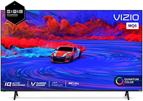 VIZIO 65-Inch M-Series Quantum 4K UHD LED HDR Smart TV with Apple AirPlay and Chromecast Built-in, Dolby Vision, HDR10+, HDMI 2.1, Variable Refresh Rate, M65Q6-J09, 2021 Model (Renewed)