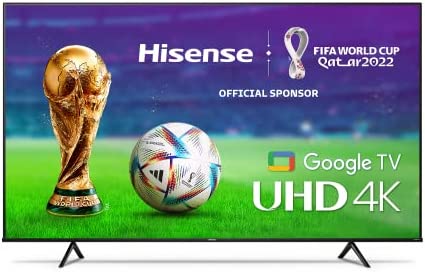 Hisense A6 Series 55-Inch Class 4K UHD Smart Google TV with Voice Remote, Dolby Vision HDR, DTS Virtual X, Sports & Game Modes, Chromecast Built-in (55A6H, 2022 New Model)